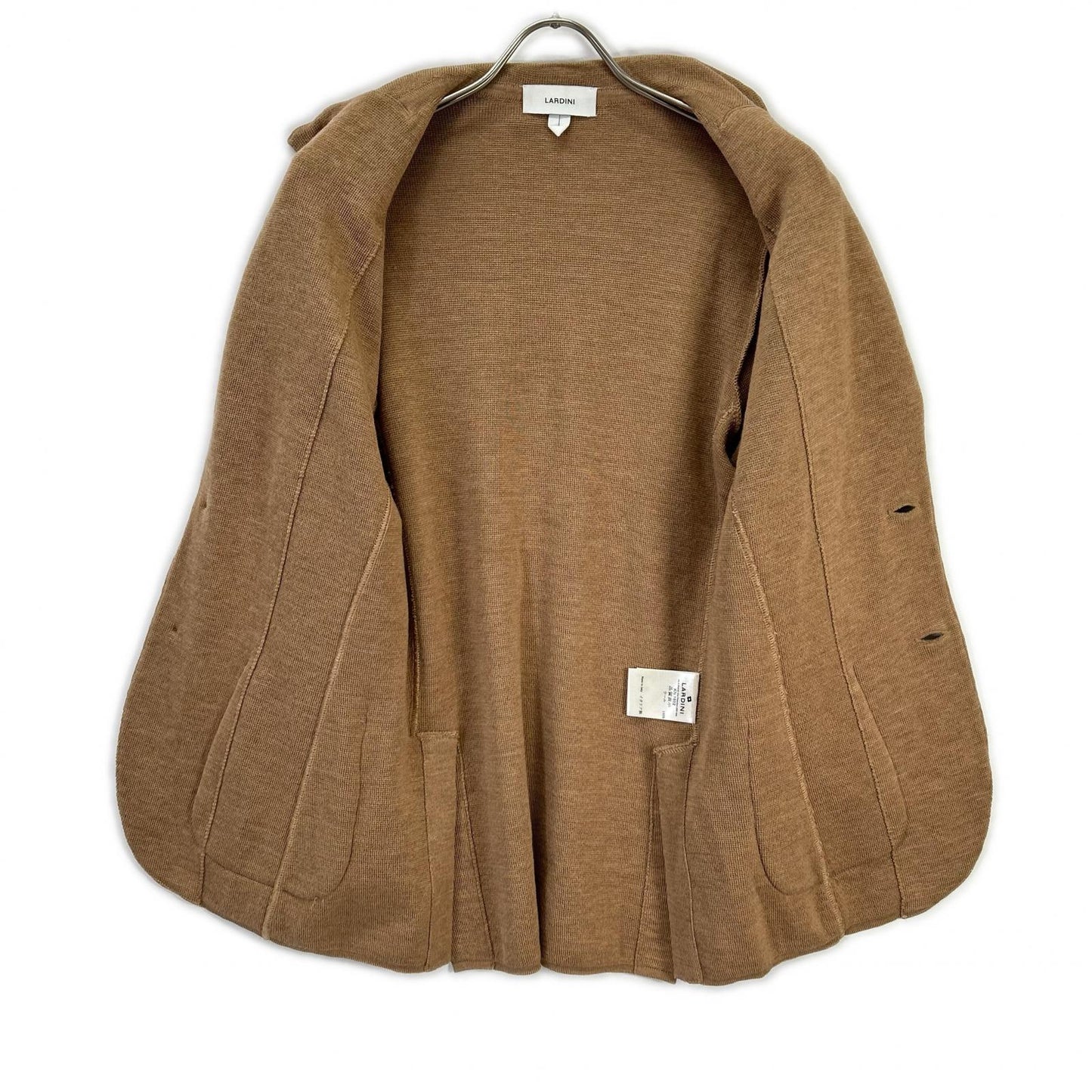 LARDINI JYLJM56J Brown Wool Jacket Size XXS