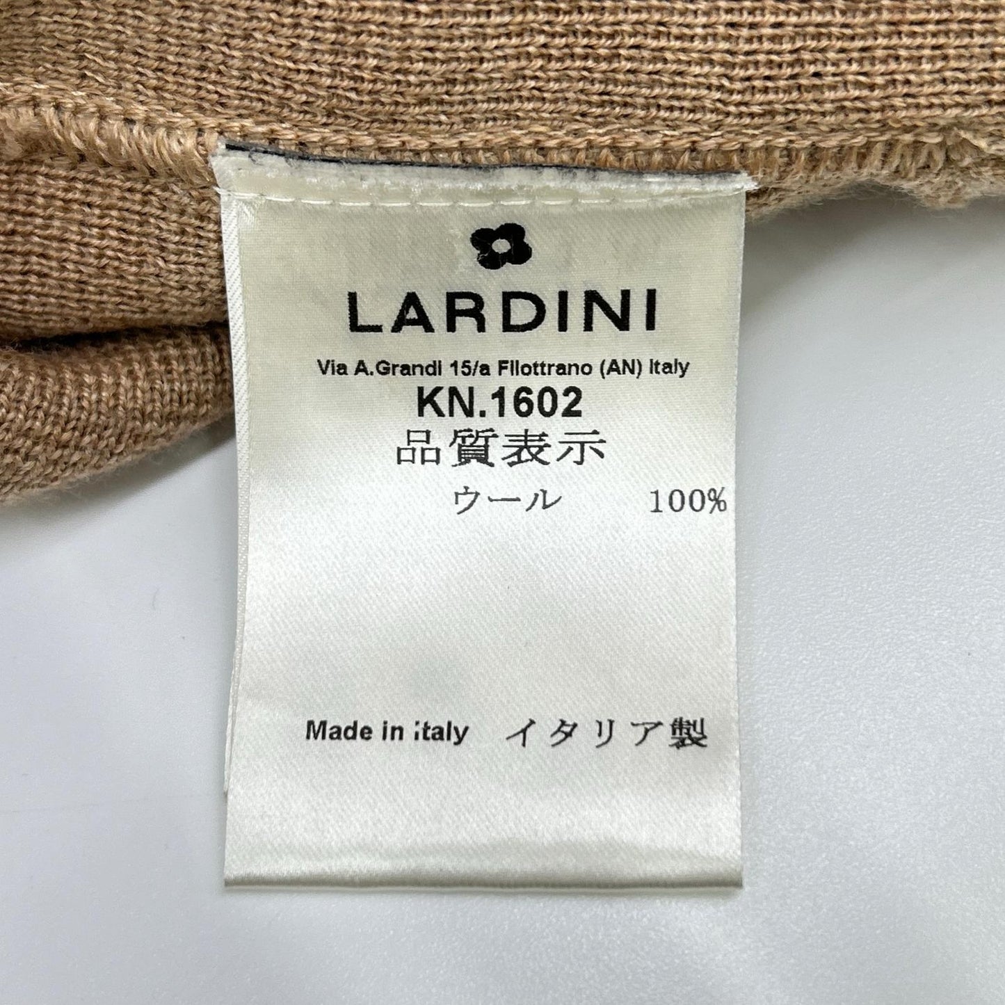 LARDINI JYLJM56J Brown Wool Jacket Size XXS