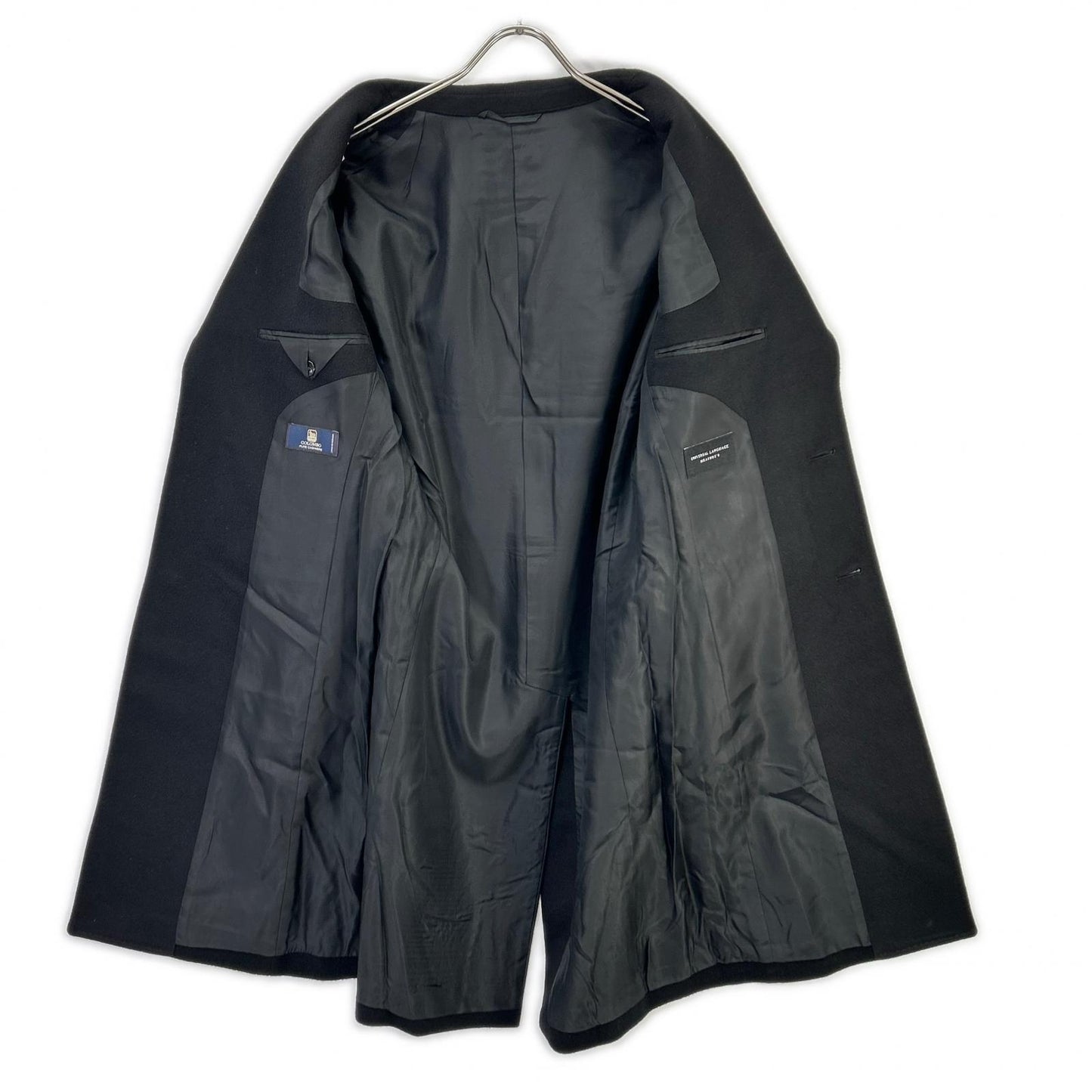 UNIVERSAL LANGUAGE Colombo Cashmere Coat Black Size S