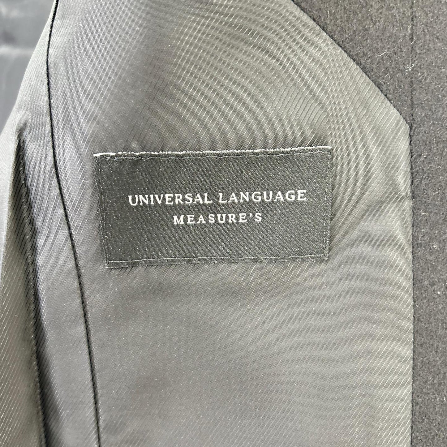 UNIVERSAL LANGUAGE Colombo Cashmere Coat Black Size S