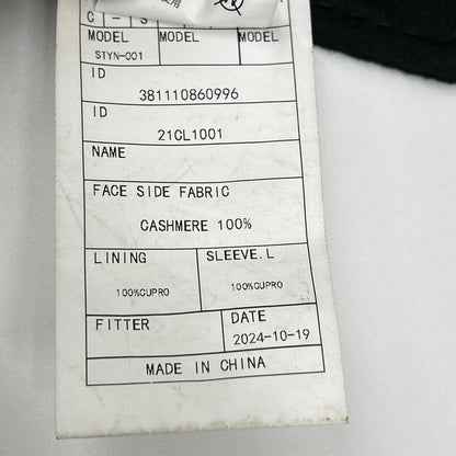 UNIVERSAL LANGUAGE Colombo Cashmere Coat Black Size S