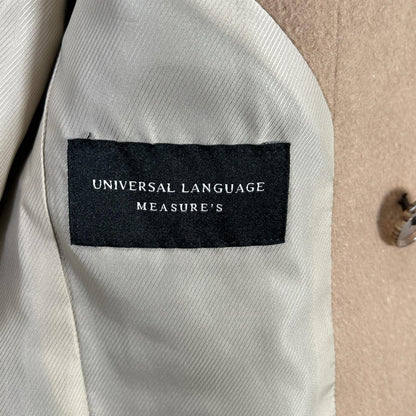 UNIVERSAL LANGUAGE Colombo Cashmere Double Coat Camel Size S