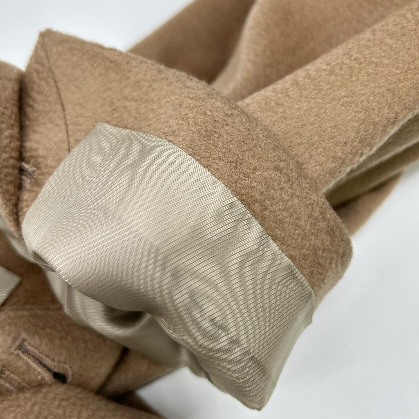 UNIVERSAL LANGUAGE Colombo Cashmere Double Coat Camel Size S