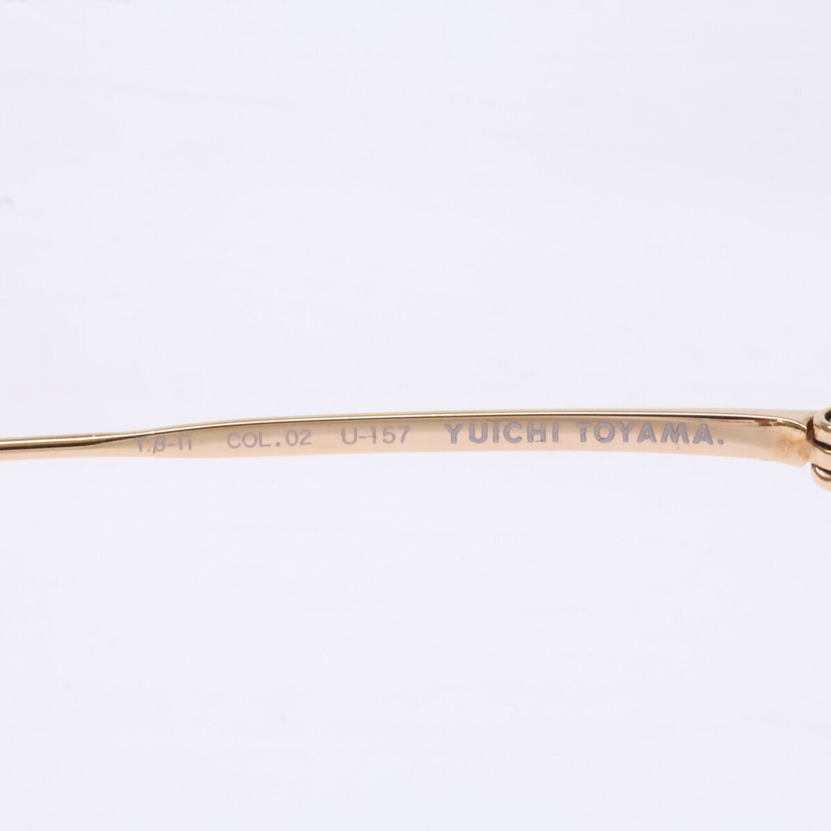 YUICHI TOYAMA Crown Panto Eyewear Rose Gold/Taupe Size 44x22