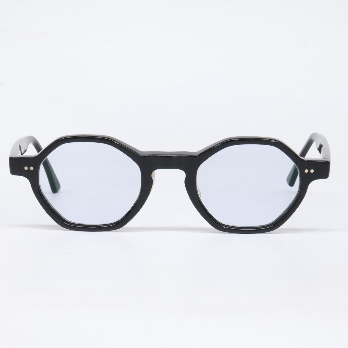 EnaLloid Comus Octagon Shape Eyewear Black Size 45x23-145