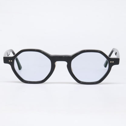 EnaLloid Comus Octagon Shape Eyewear Black Size 45x23-145