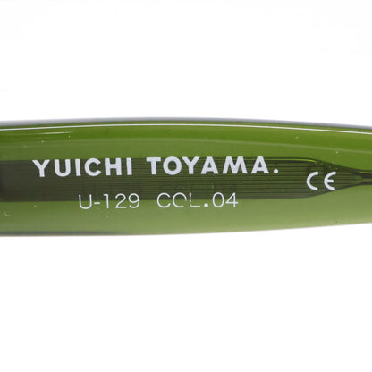 YUICHI TOYAMA U-129 Crown Panto Dark Green Glasses Size 46x23