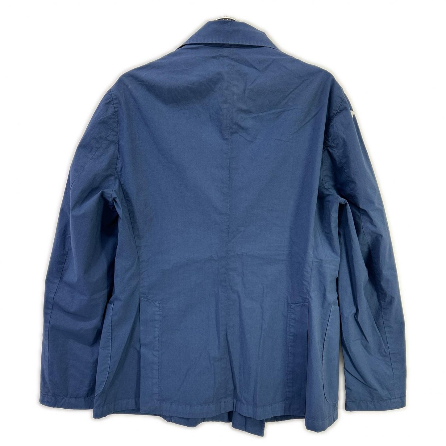 Bagutta Blue Stretch Cotton Double-breasted Jacket Size 48