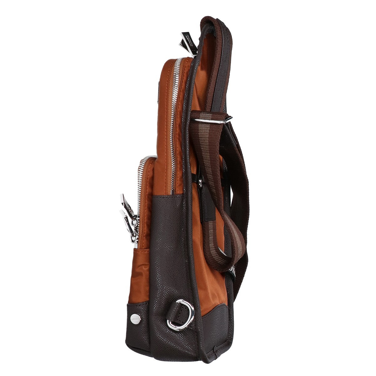 OROBIANCO SOLO TE Brown Nylon Body Bag Size 3L