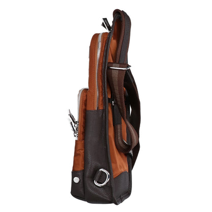 OROBIANCO SOLO TE Brown Nylon Body Bag Size 3L
