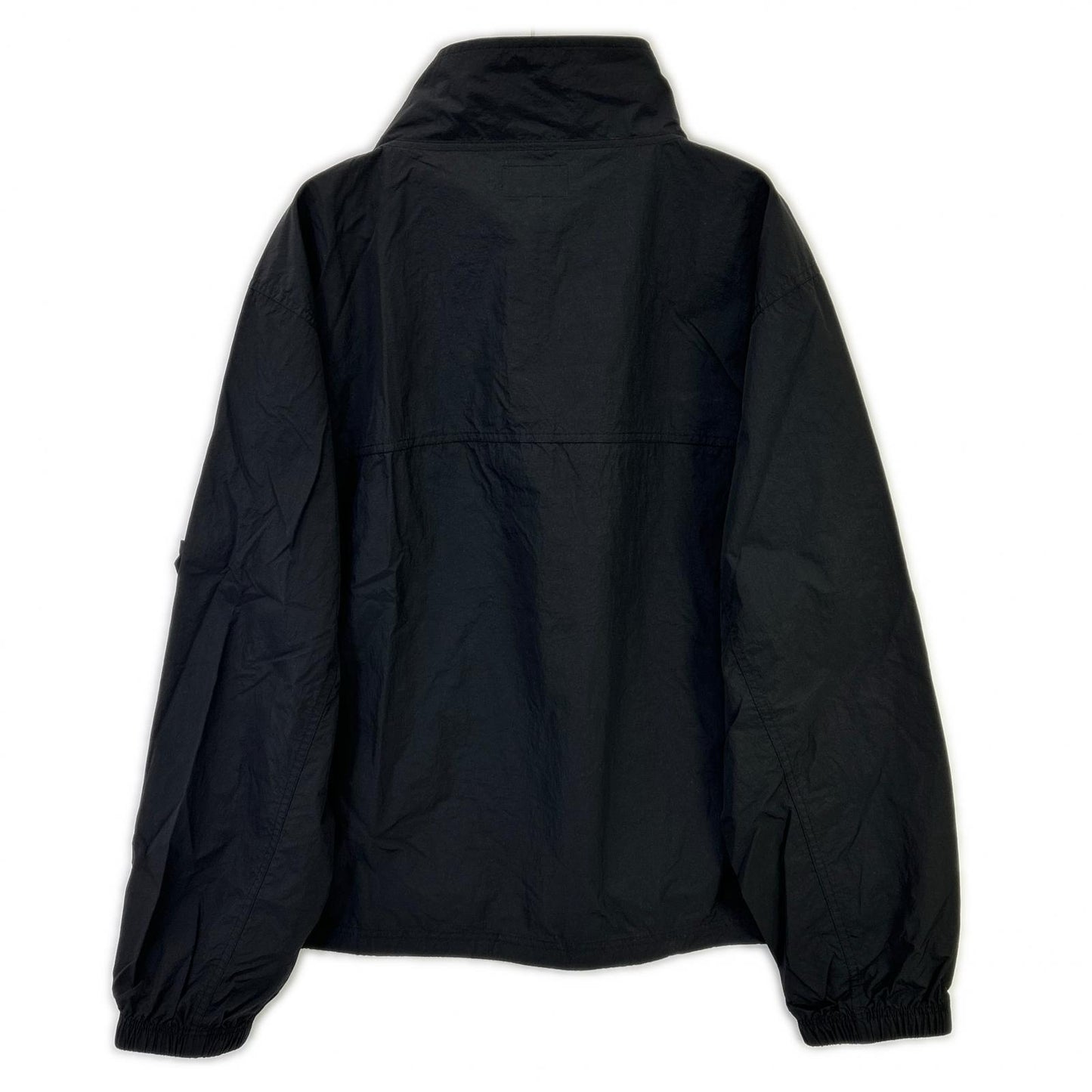 stussy Black Nylon Warm Up Pullover Jacket Size XL