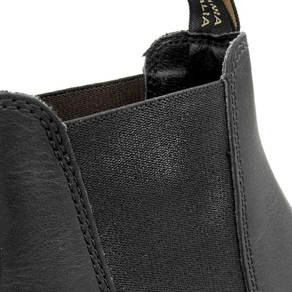 BLUNDSTONE Black Leather Square Toe Chelsea Boots Size 10