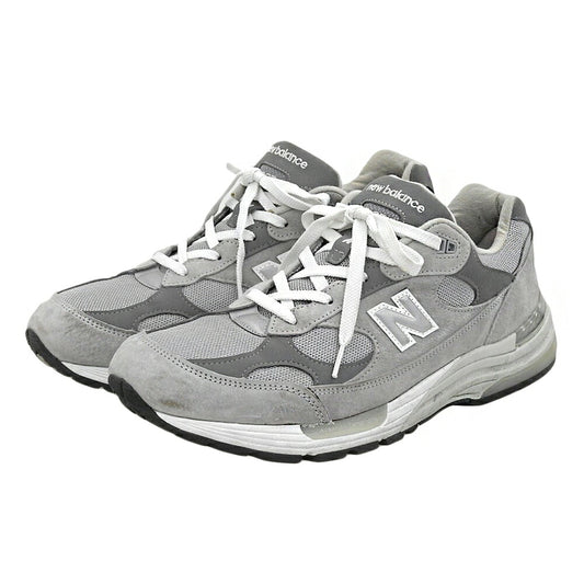 NEW BALANCE 21FW M992GR Gray Suede Sneakers Size 13(US)