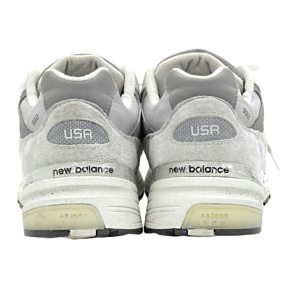 NEW BALANCE 21FW M992GR Gray Suede Sneakers Size 13(US)