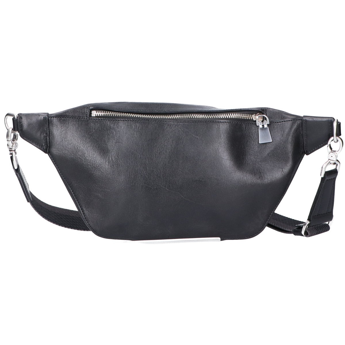 aniary 01-07003 Black Leather Body Bag Size ONE SIZE
