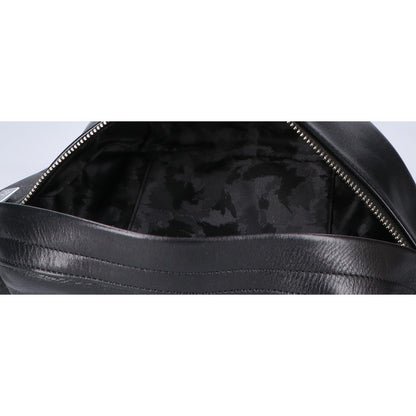 aniary 01-07003 Black Leather Body Bag Size ONE SIZE