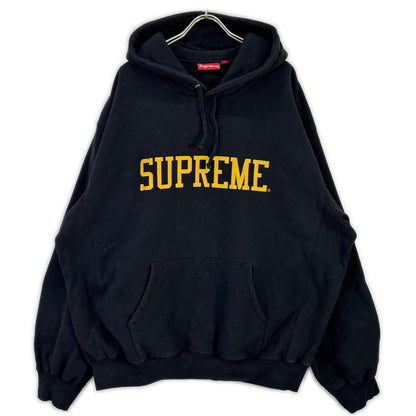 Supreme 23AW Black Varsity Cotton Hoodie