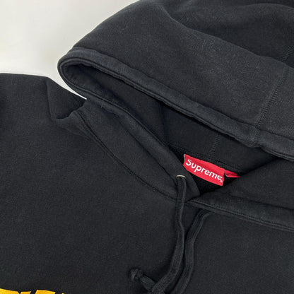 Supreme 23AW Black Varsity Cotton Hoodie