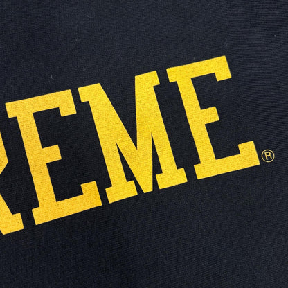 Supreme 23AW Black Varsity Cotton Hoodie