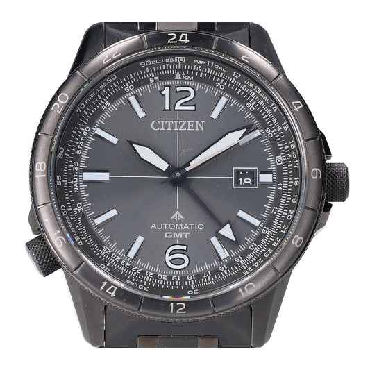 CITIZEN PROMASTER SKY Mechanical GMT Watch Metal Black