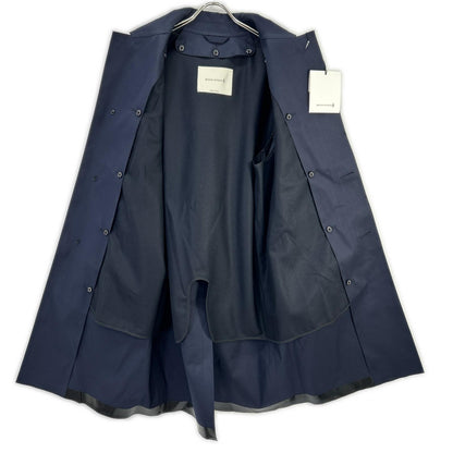 MACKINTOSH New Dunkeld Rubberized Coat Navy Size 38