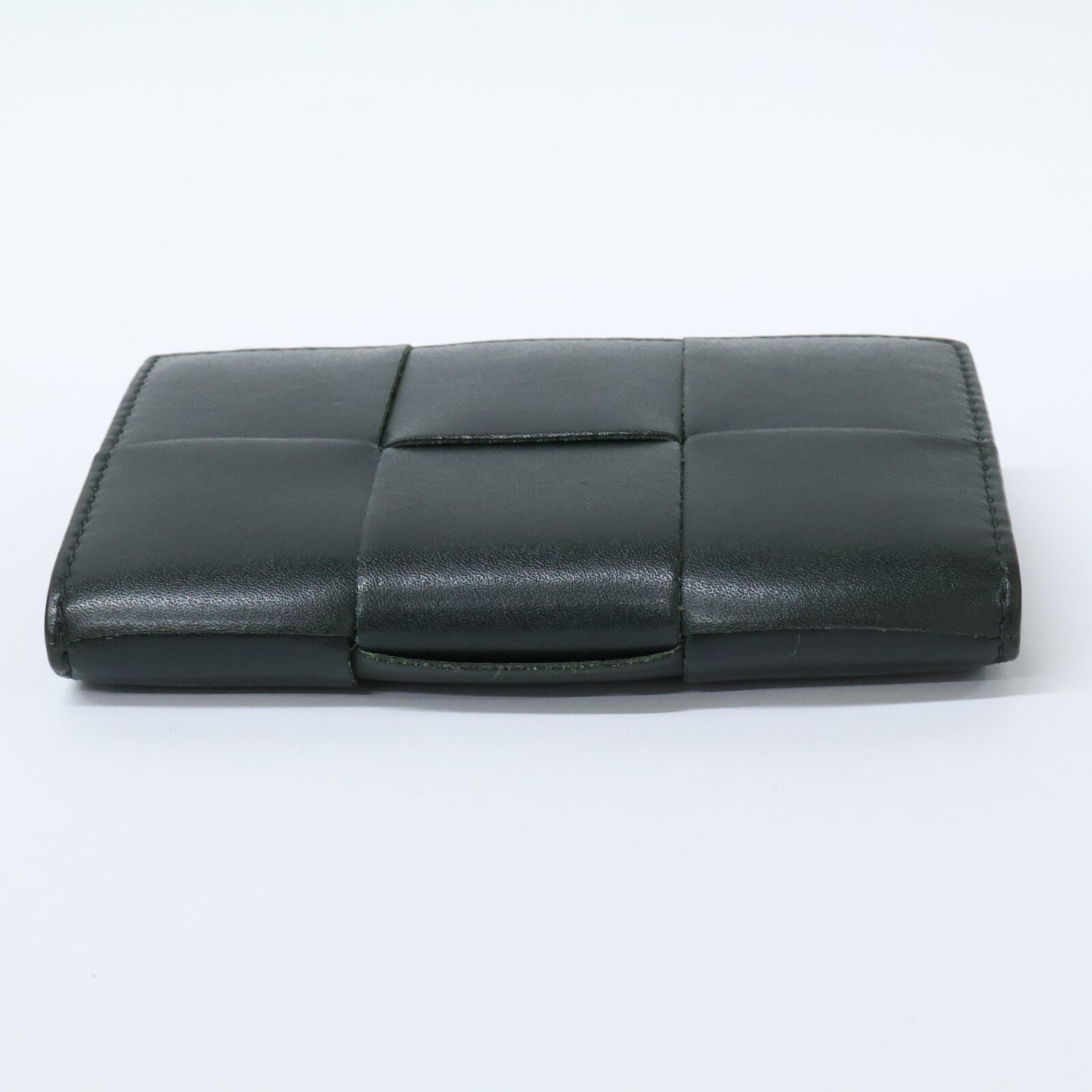 BOTTEGA VENETA Cassette Card Holder Green Card Case Size ONE SIZE