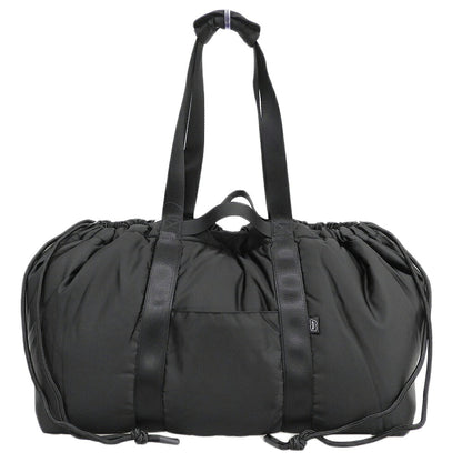 Yosemite Black Nylon Drawstring Tote Bag Size L