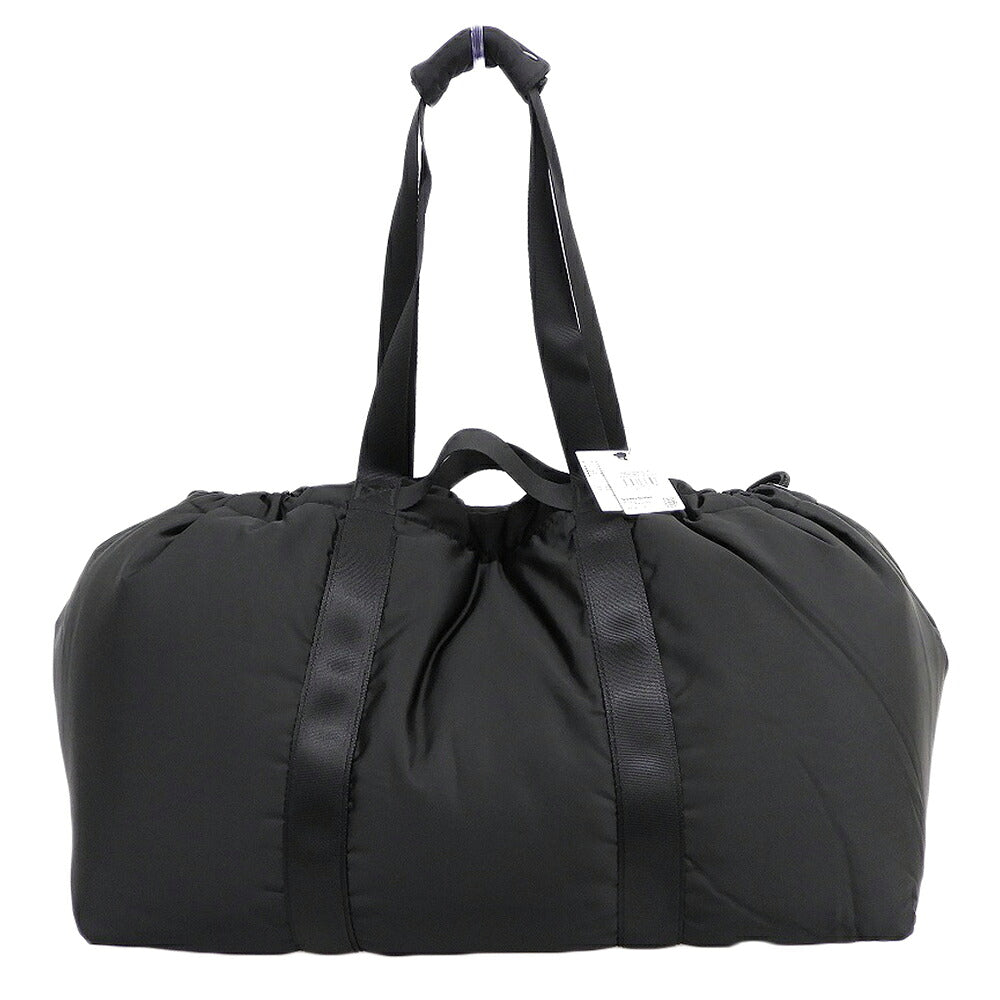 Yosemite Black Nylon Drawstring Tote Bag Size L