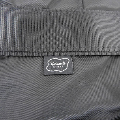 Yosemite Black Nylon Drawstring Tote Bag Size L