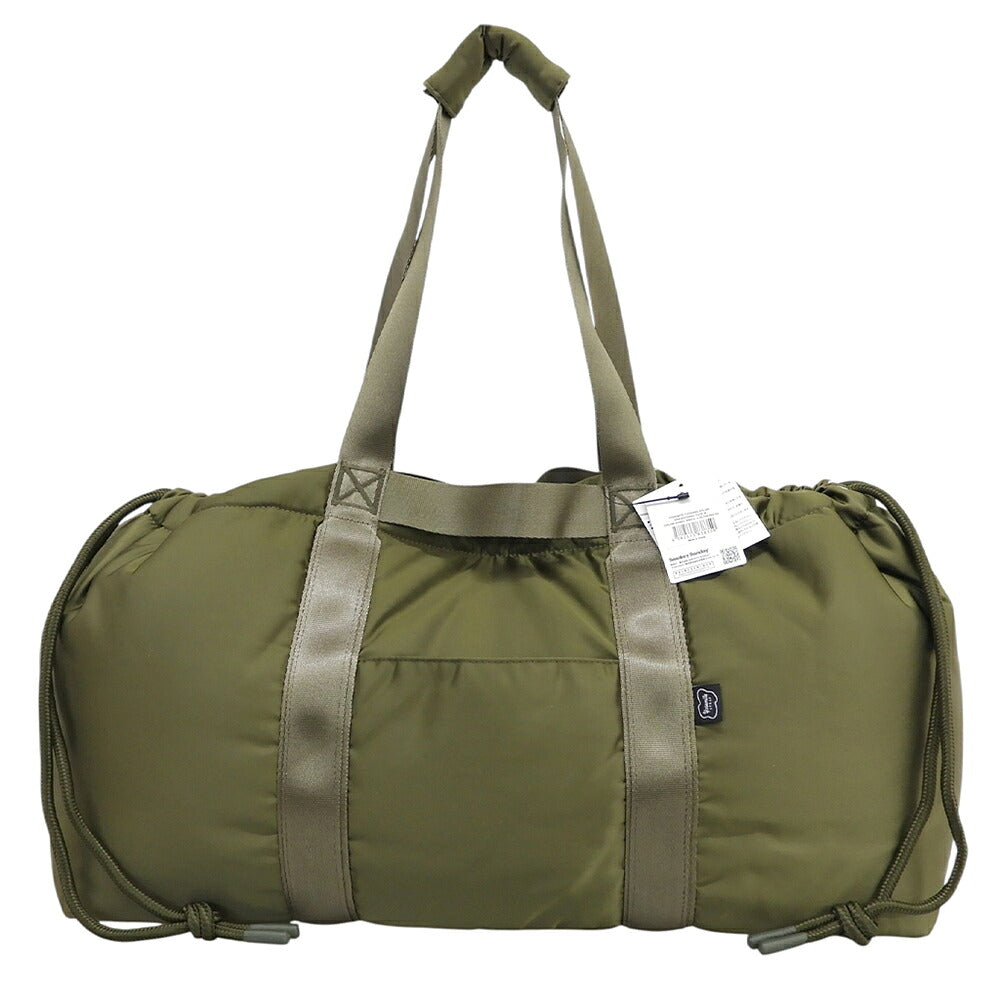 Yosemite Khaki Nylon Drawstring Tote Bag Green Size M