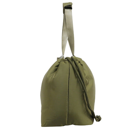 Yosemite Khaki Nylon Drawstring Tote Bag Green Size M