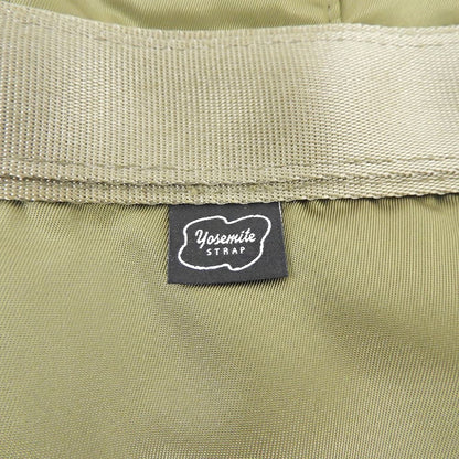 Yosemite Khaki Nylon Drawstring Tote Bag Green Size M