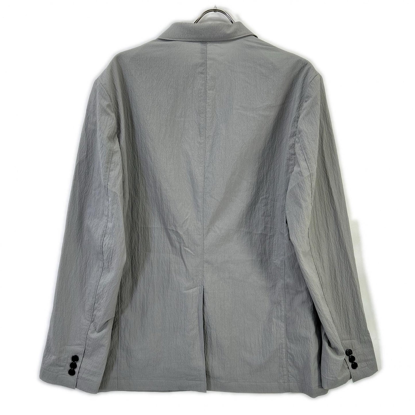 Theory 25SS Gray Seersucker 2B Blazer Size 42