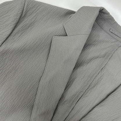 Theory 25SS Gray Seersucker 2B Blazer Size 42