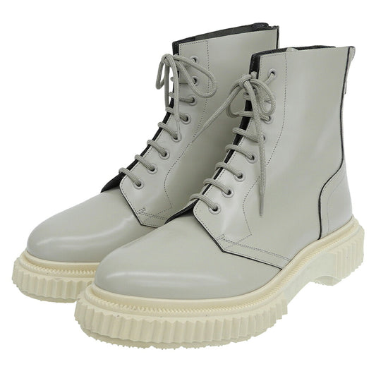 ADIEU PARIS FW23 Patent Boots Greige Size EU 46