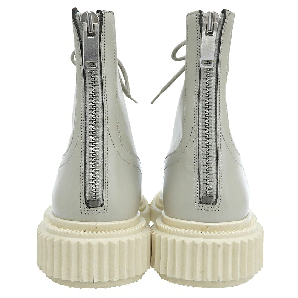 ADIEU PARIS FW23 Patent Boots Greige Size EU 46