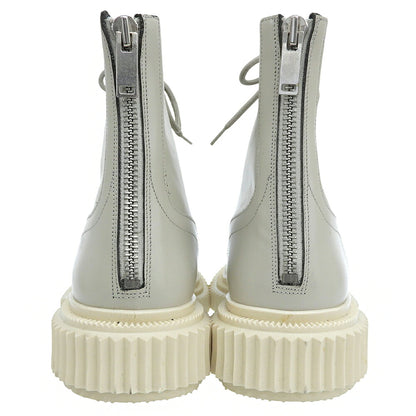 ADIEU PARIS FW23 Patent Boots Greige Size EU 46