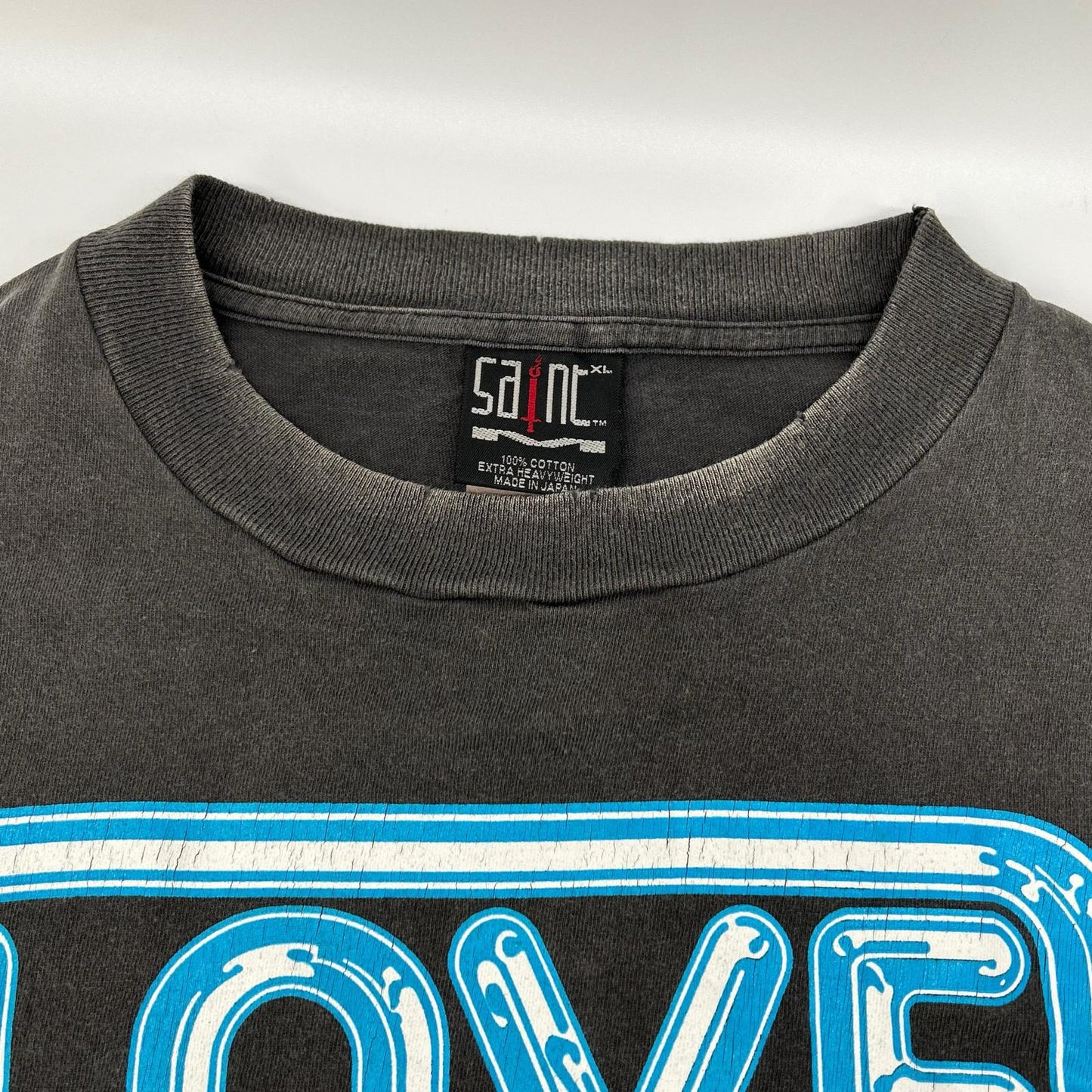 SAINT MICHAEL Charcoal Cotton Long Sleeve Tee SM-YS1-014 Size XL