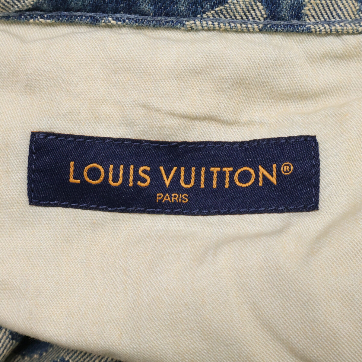 LOUIS VUITTON 25AW All-Over Jacquard Workwear Denim Size 38