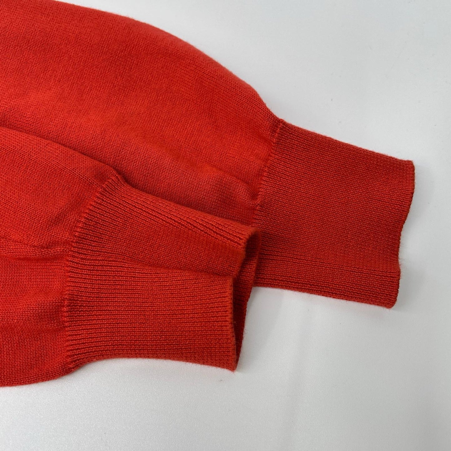 STONE ISLAND Orange Organic Cotton Knit Sweater Size M