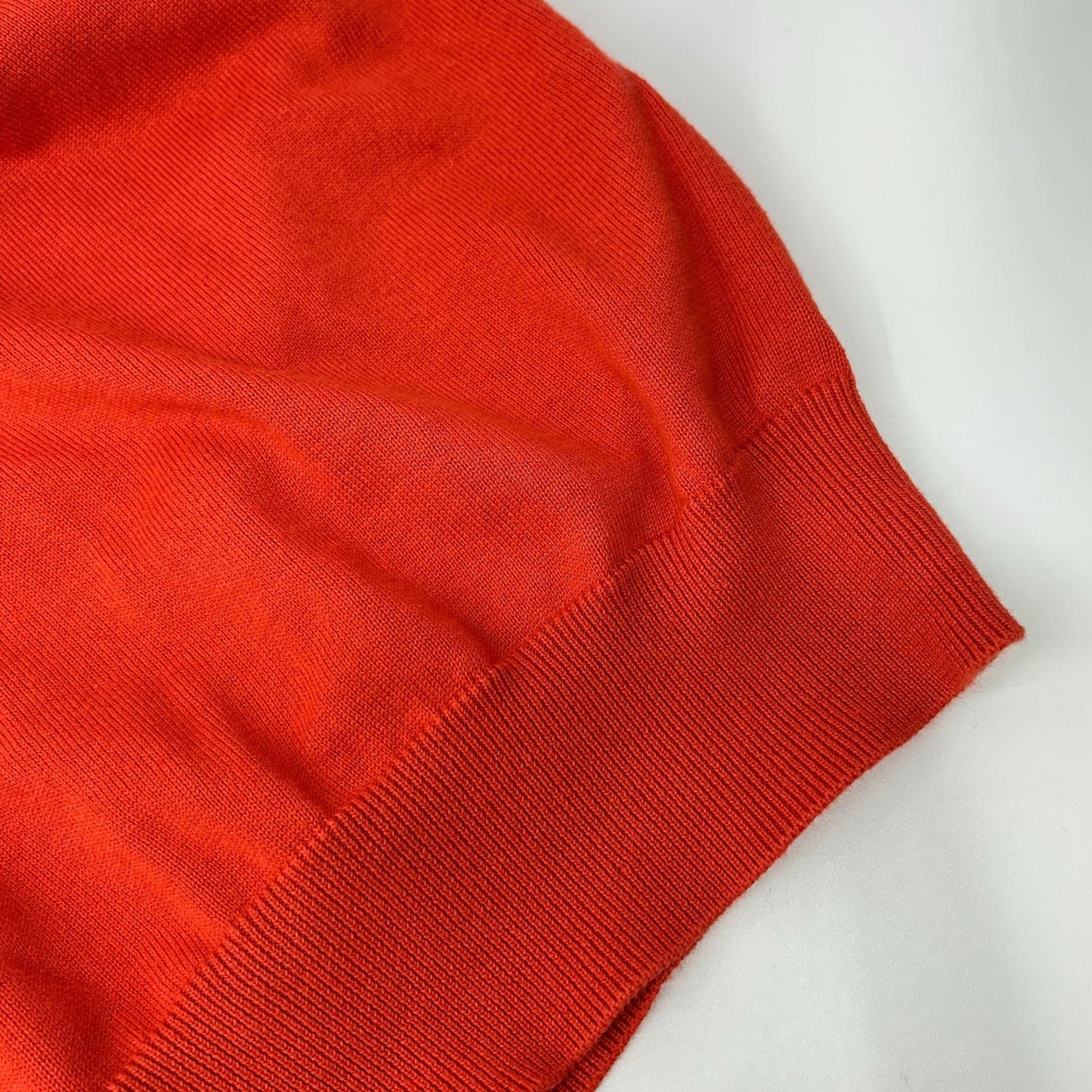 STONE ISLAND Orange Organic Cotton Knit Sweater Size M