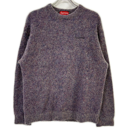 Supreme Purple Nylon Mohair Knit Sweater Size M