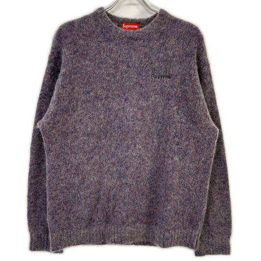 Supreme Purple Nylon Mohair Knit Sweater Size M