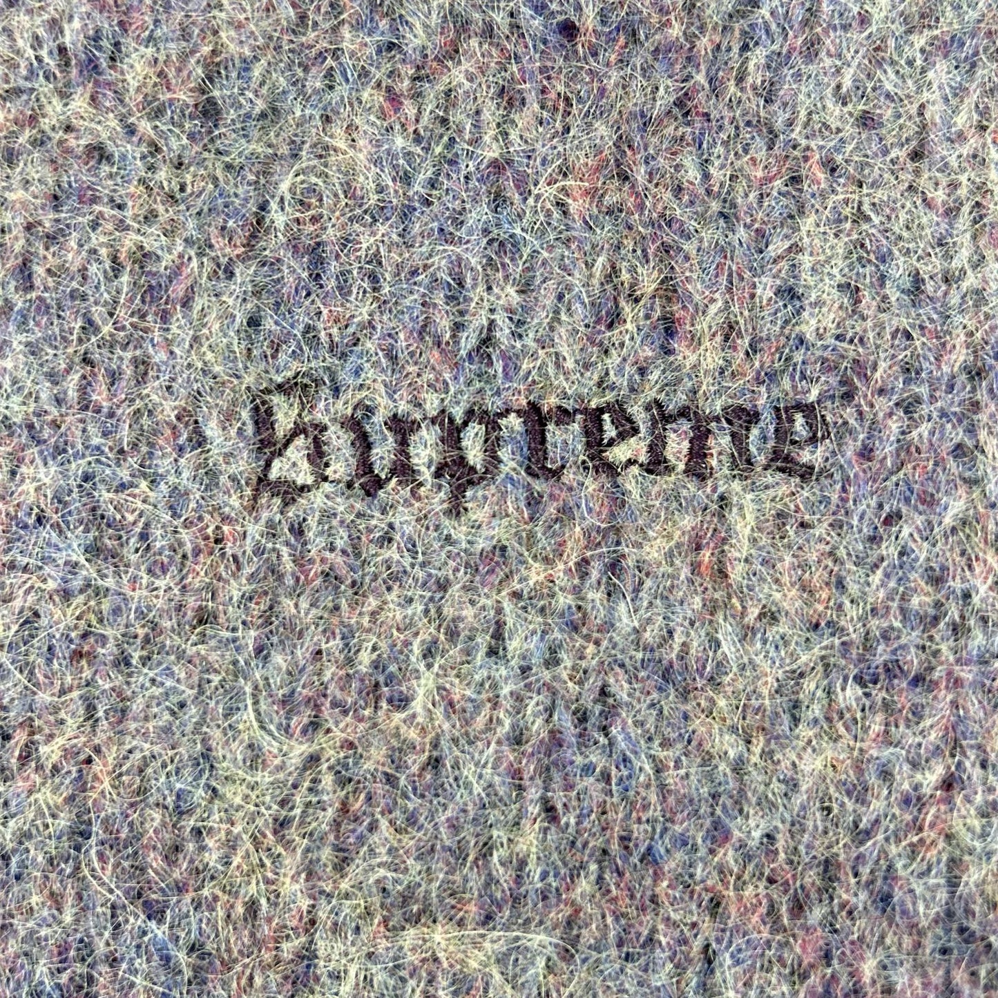 Supreme Purple Nylon Mohair Knit Sweater Size M