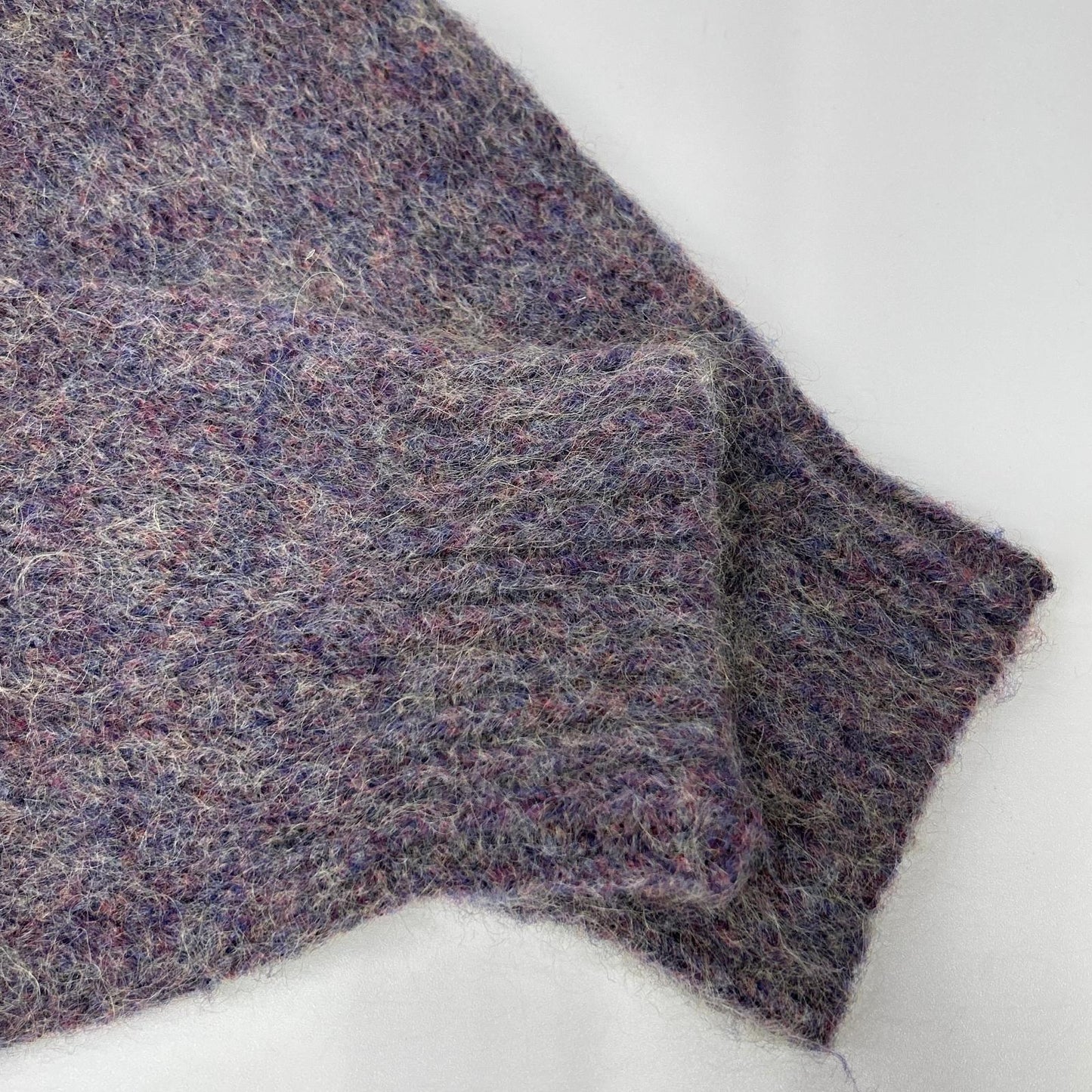 Supreme Purple Nylon Mohair Knit Sweater Size M