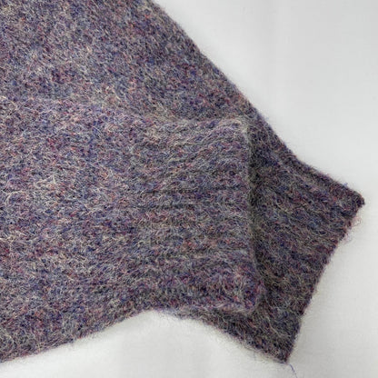 Supreme Purple Nylon Mohair Knit Sweater Size M