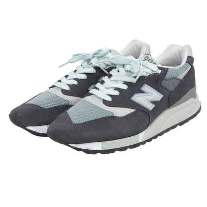 NEW BALANCE Charcoal Gray Suede M998KT Sneakers 2020 Size 26