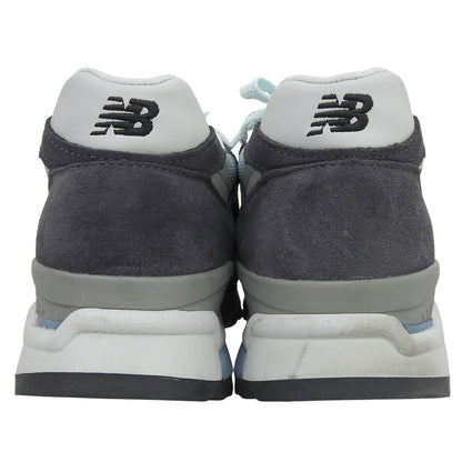 NEW BALANCE Charcoal Gray Suede M998KT Sneakers 2020 Size 26