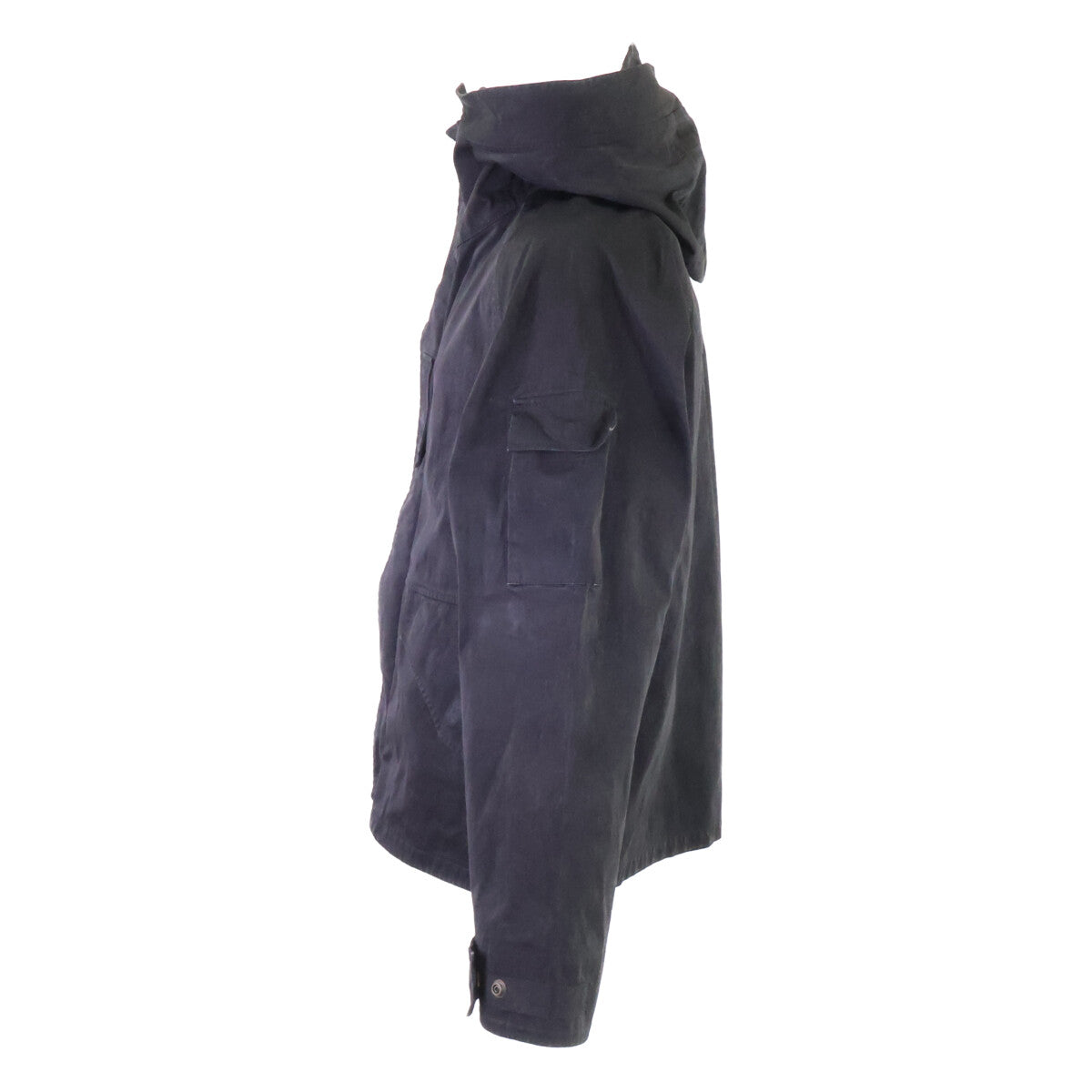 TEN-C Rain Parker Hooded Jacket Black Size 48