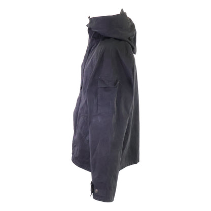 TEN-C Rain Parker Hooded Jacket Black Size 48
